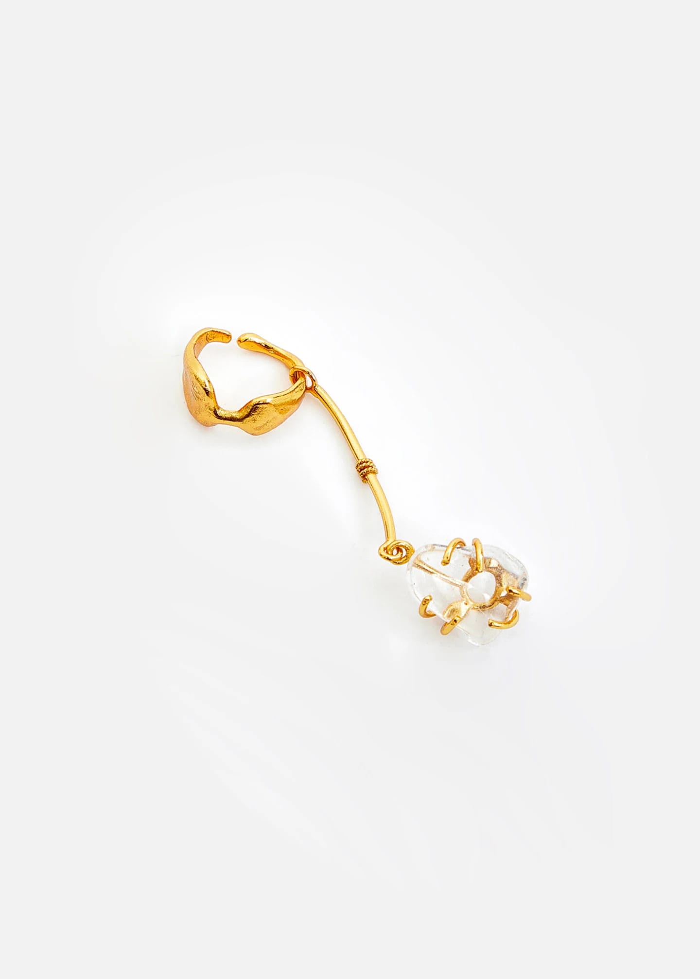 Earcuff Long Cuarzo - imagen 2