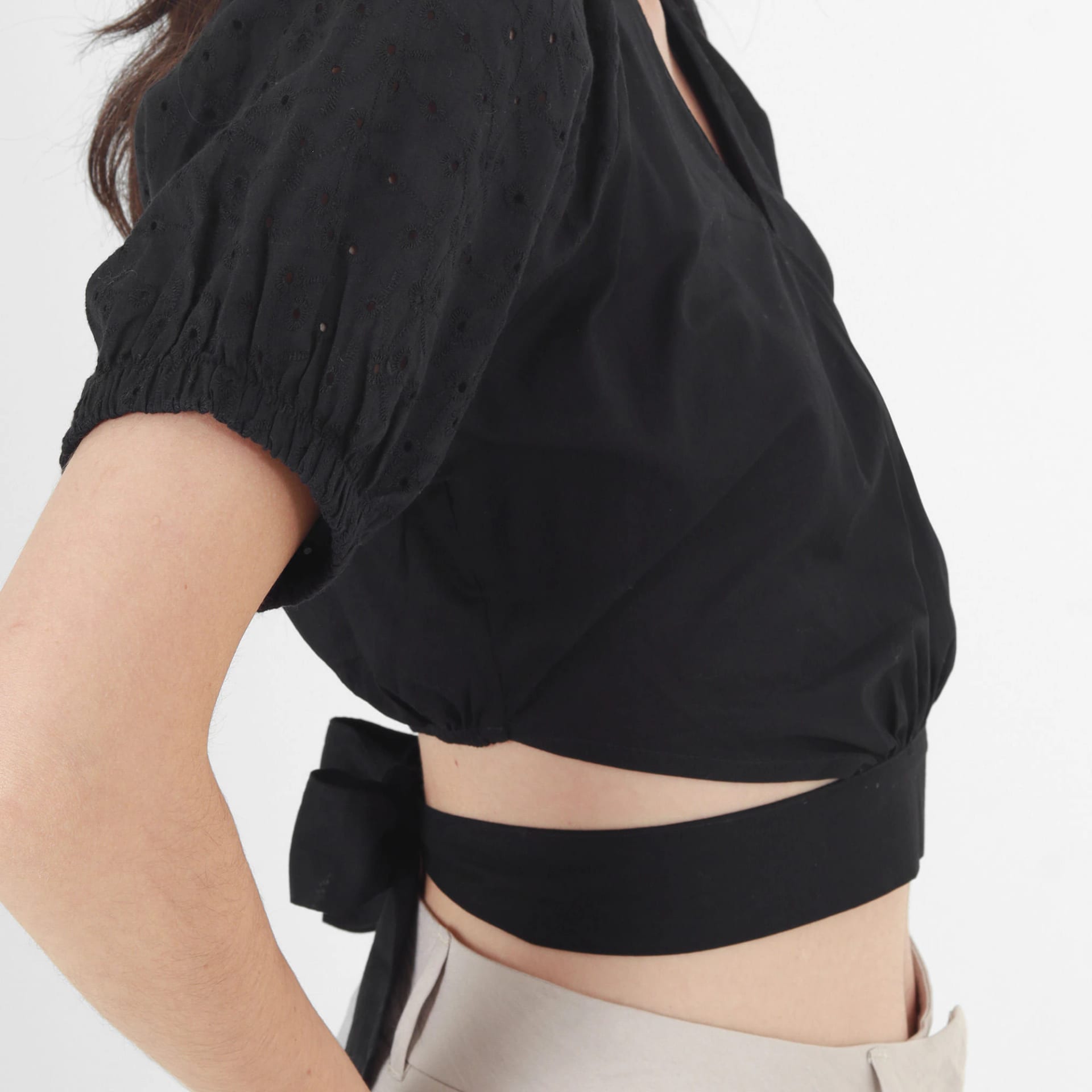 Blusa Cuello V Manga Corta - imagen 4