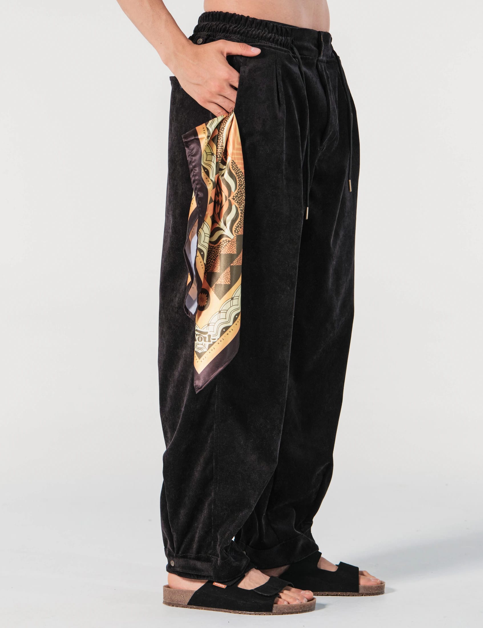 Pantalón Baggy Loose Fit Conexion Negro Hombre - imagen 3