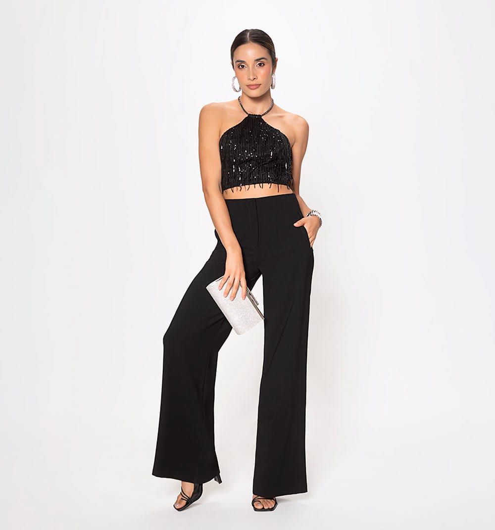 Blusa crop con espalda descubierta y tir - imagen 5