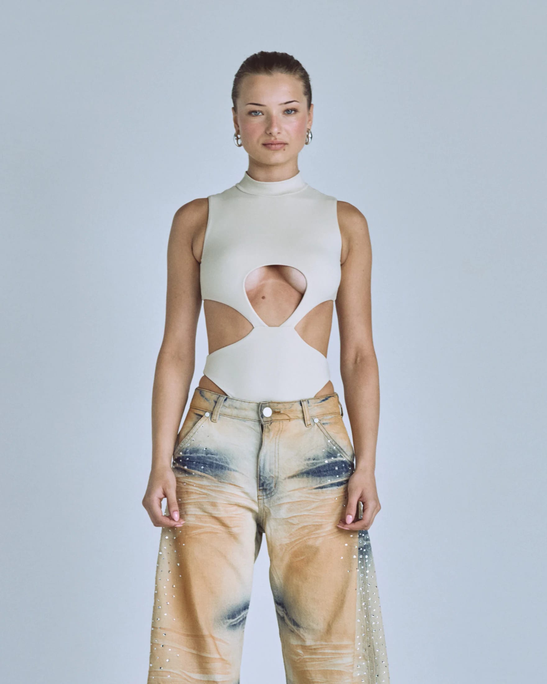 Basics Underboob Bodysuit Cream - imagen 9