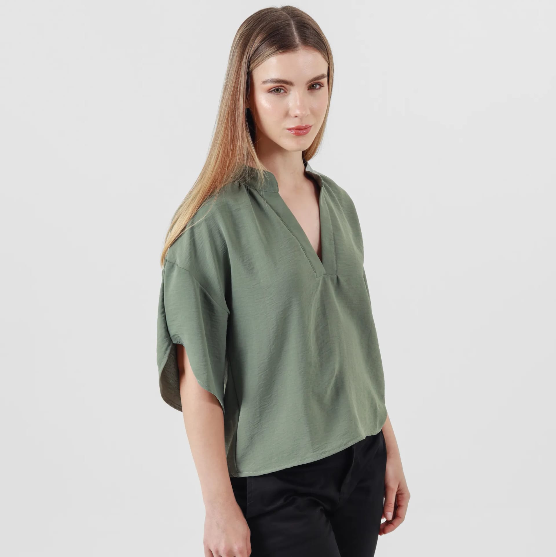 Blusa Cuello Neru Manga Corta - imagen 12