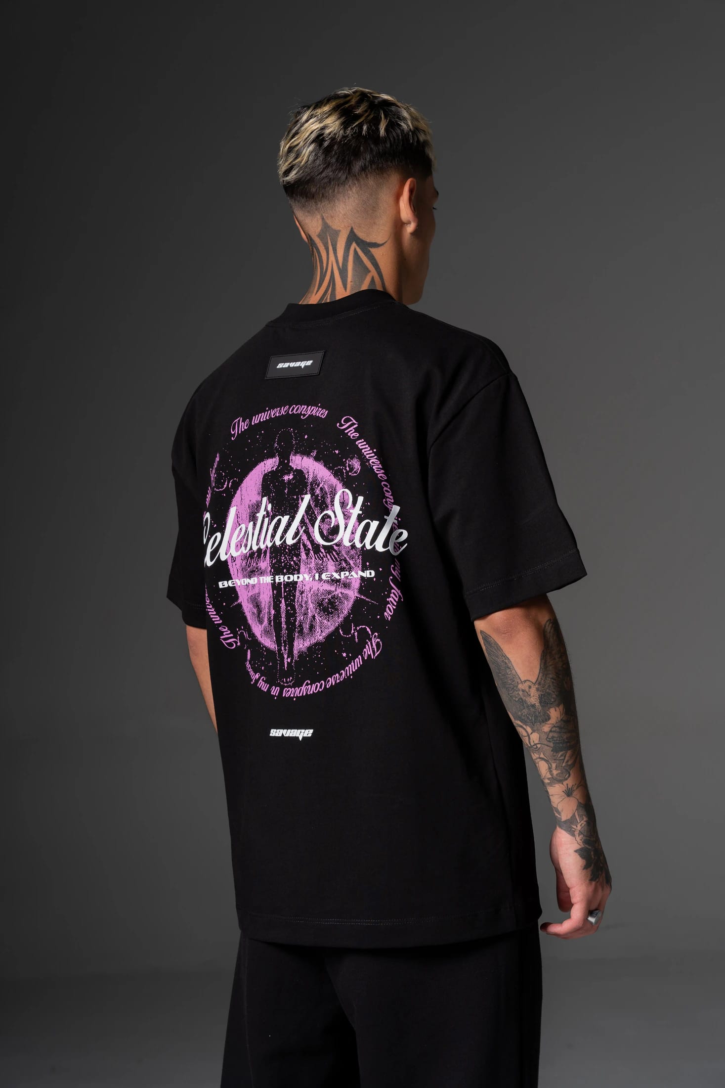 T shirt Celestial rosa 250 gramos - imagen 3