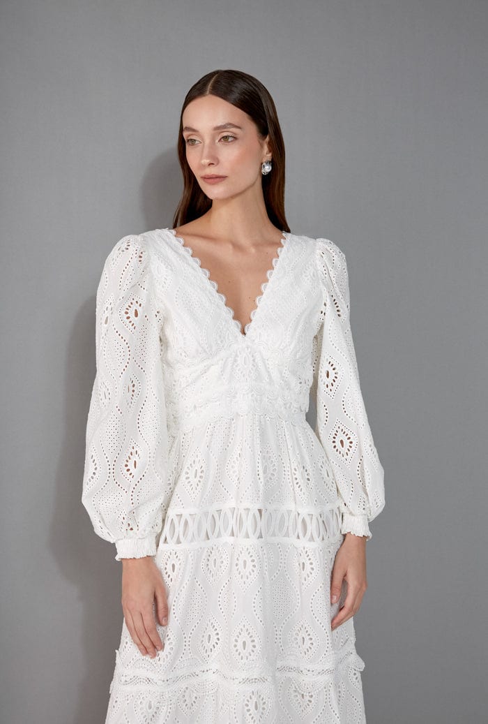 AMARANTA MAXI DRESS WHITE - imagen 3