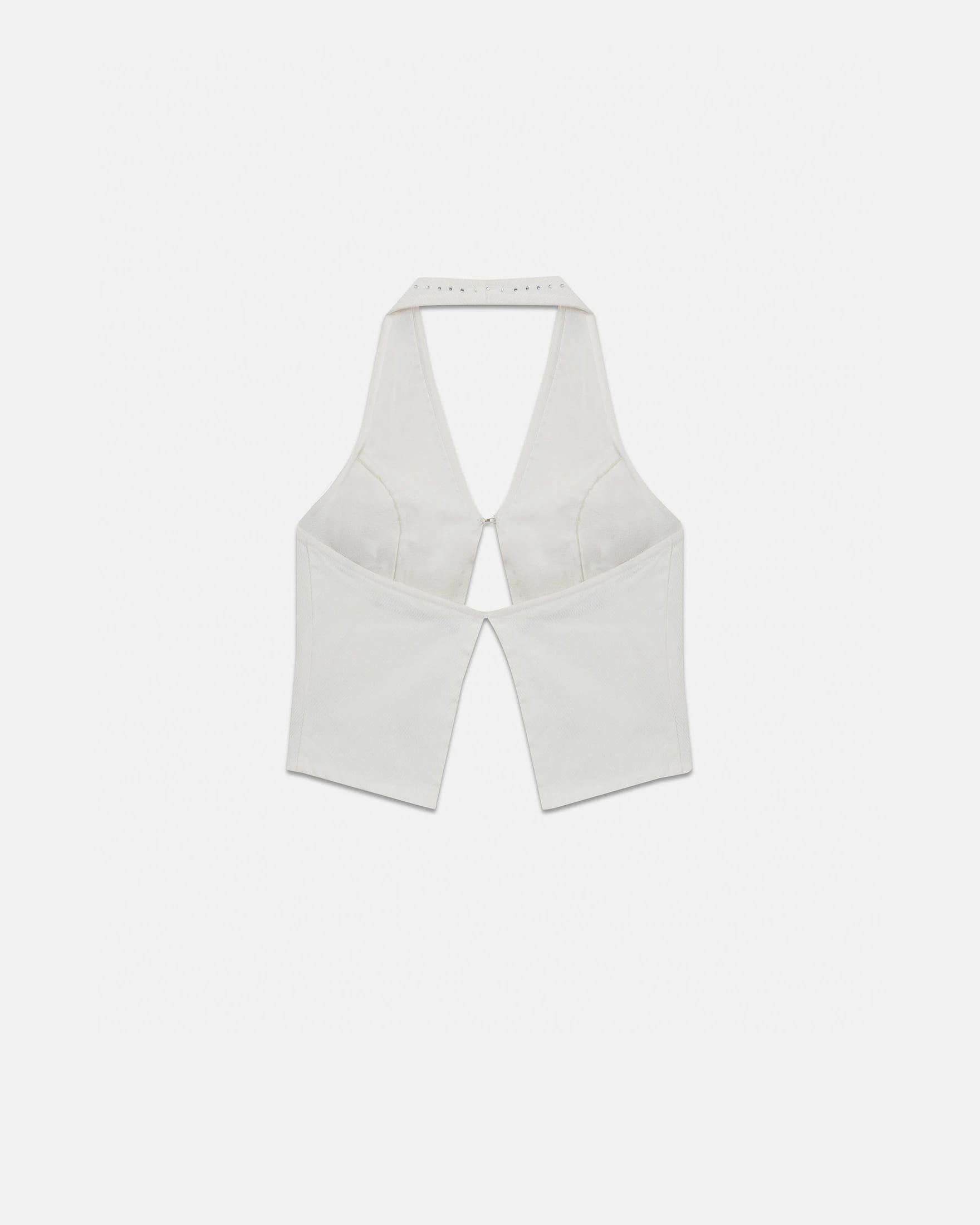 W Basics Rhinestone Top Vest White - imagen 3