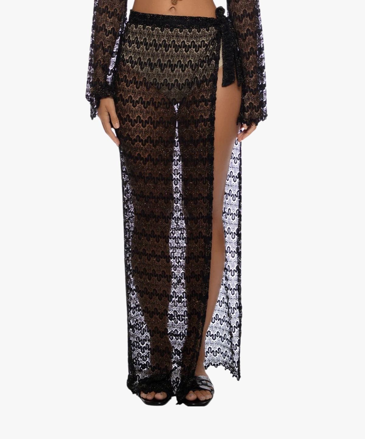 Midnight Currents Long Wrap Skirt - imagen 1