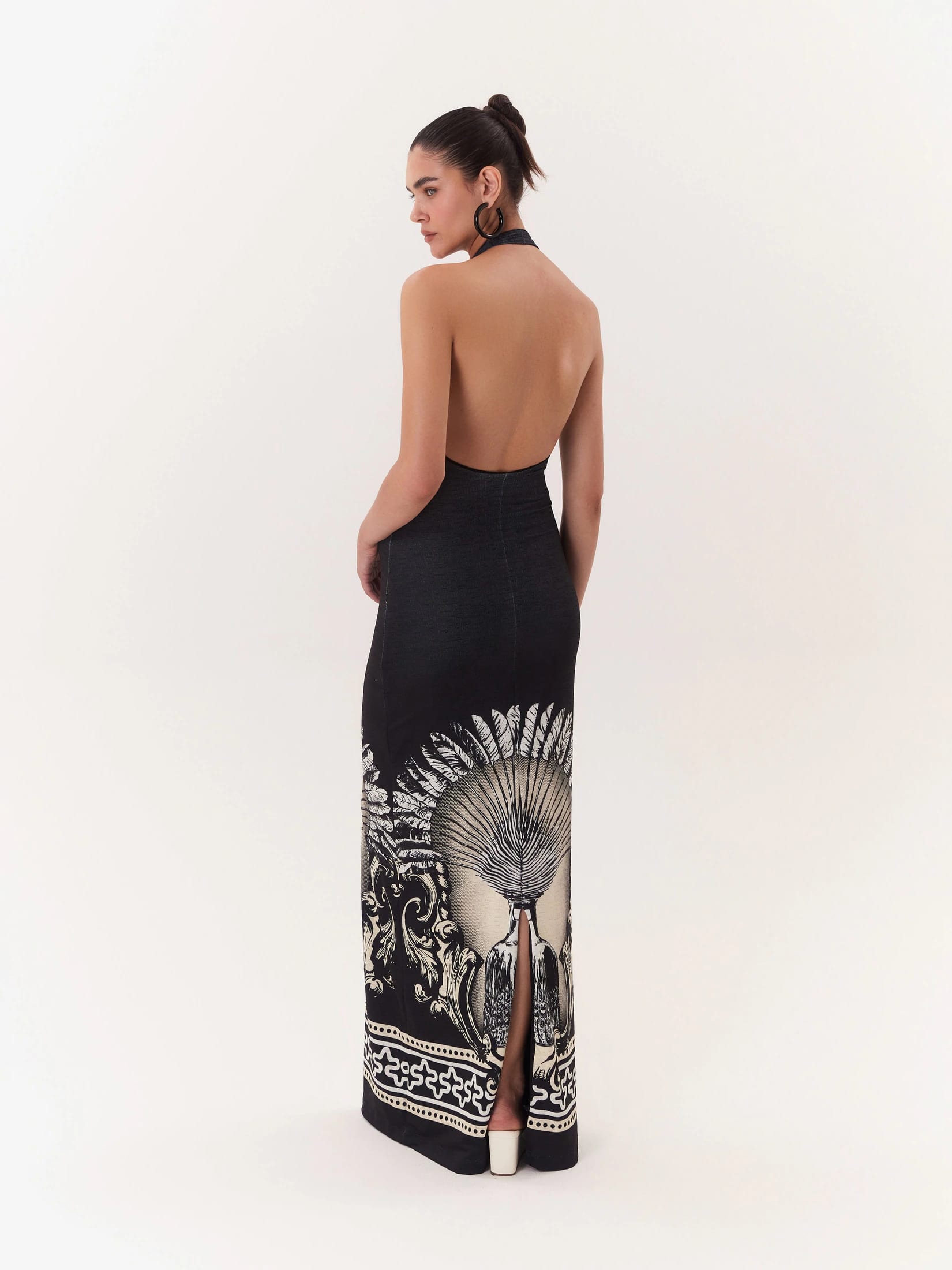 Halter Maxi Dress Solar - Negro - imagen 3