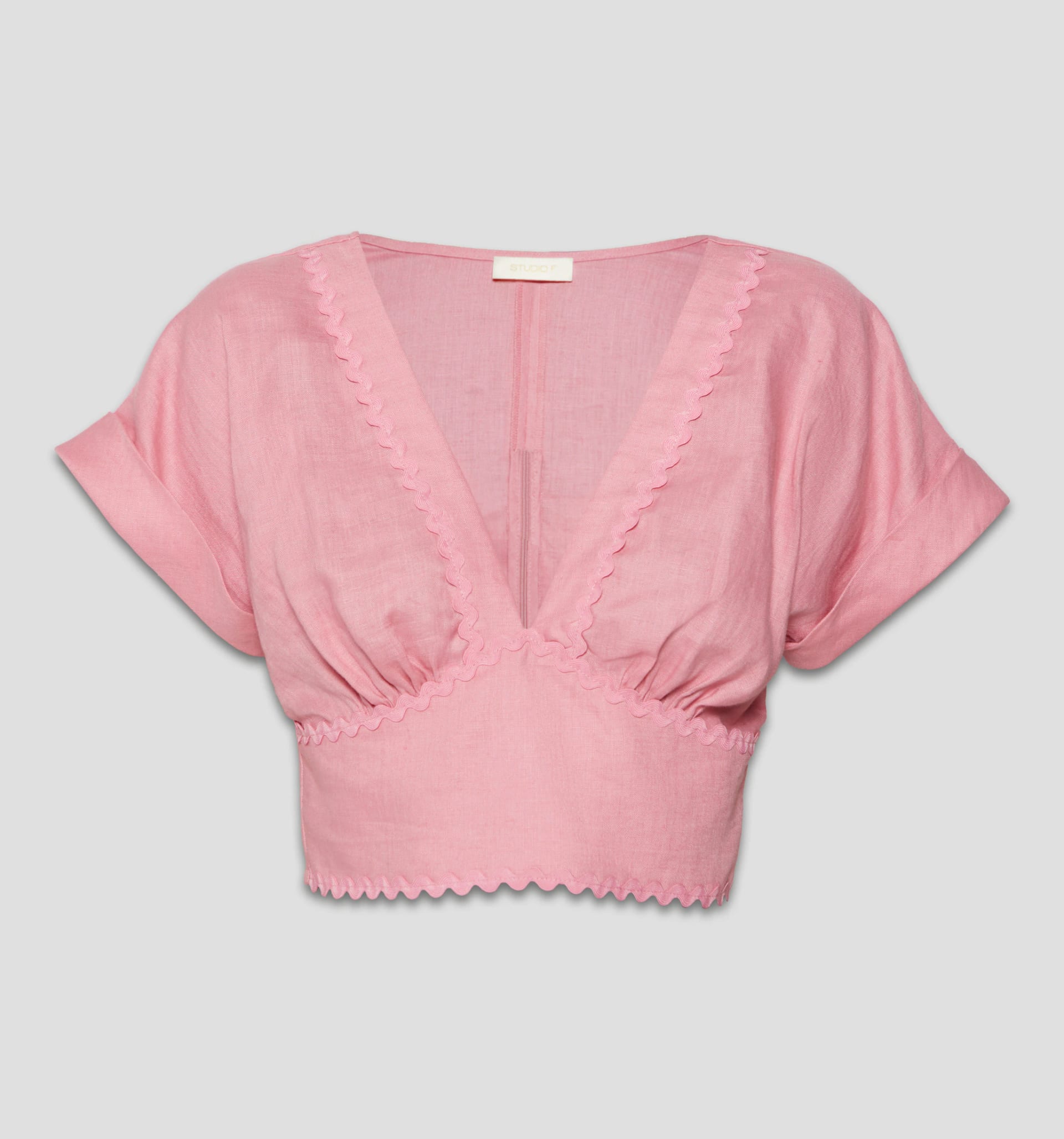 Blusa manga corta seguida - imagen 5