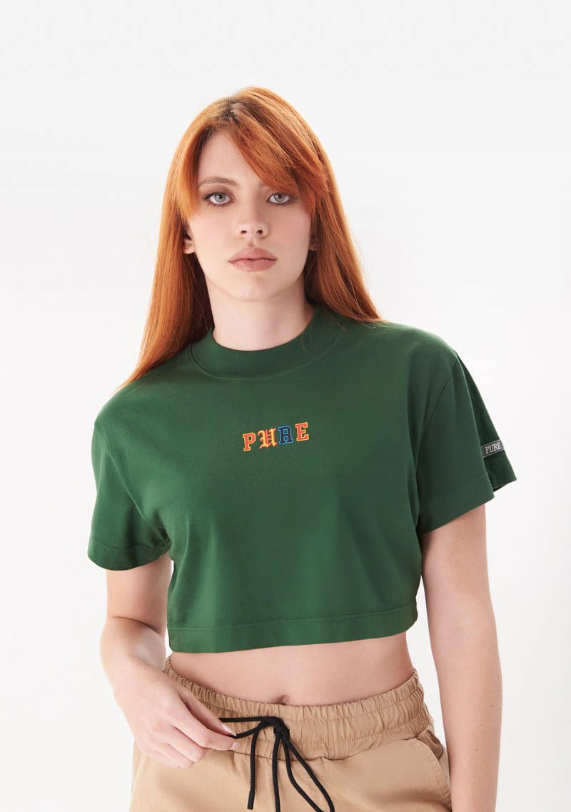 College Green Crop top - imagen 2