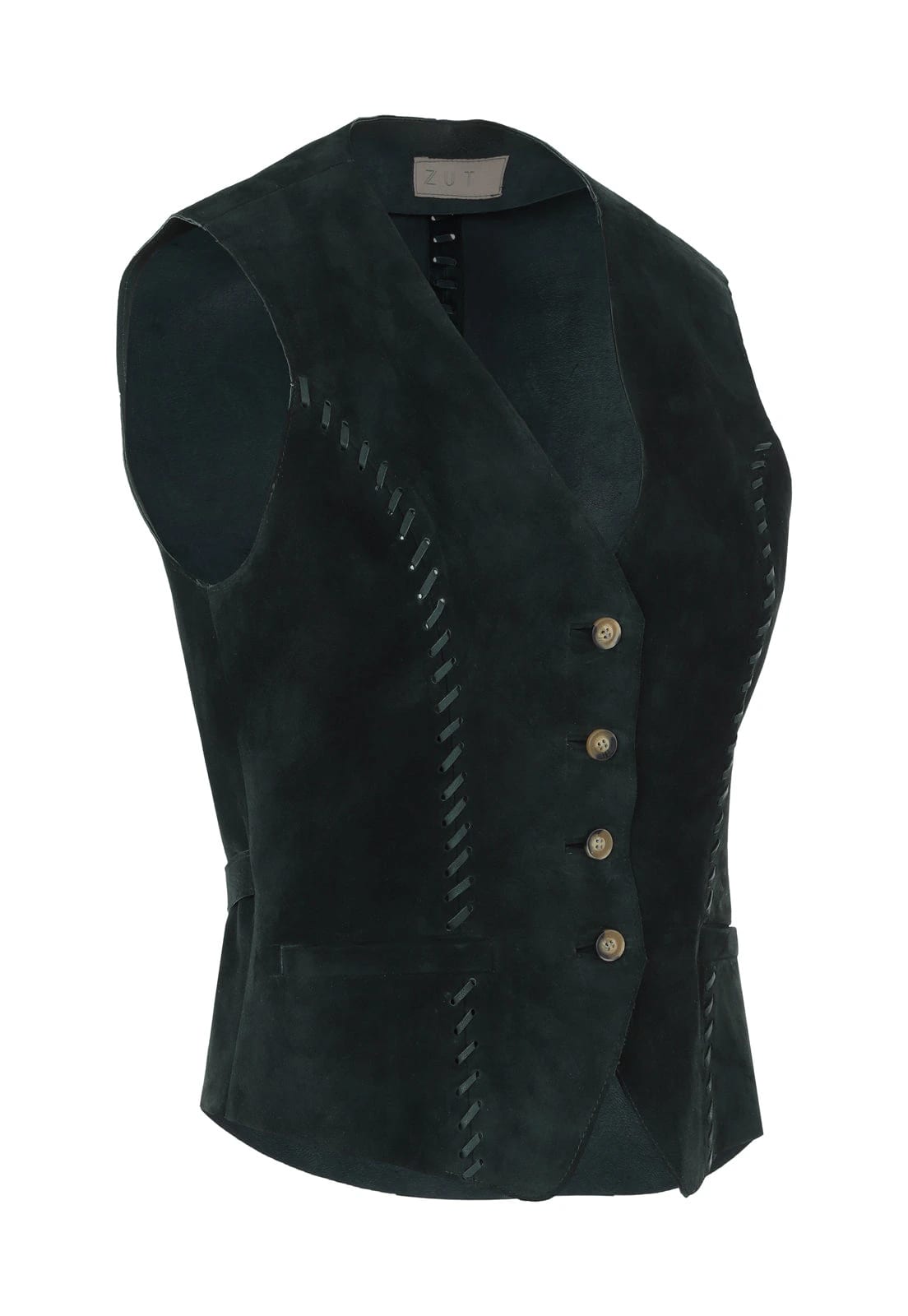 CHARLIE SUEDE TAILORED V-NECK VEST - imagen 2