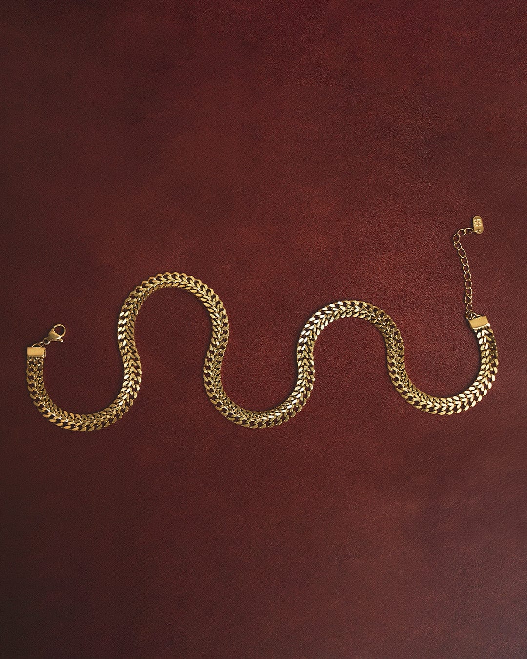 Collar Trenzado Ancho Acero Inoxidable - imagen 4
