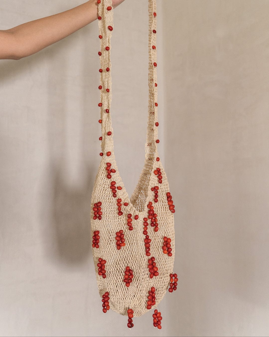 AYMA BAG IVORY-RED - imagen 4