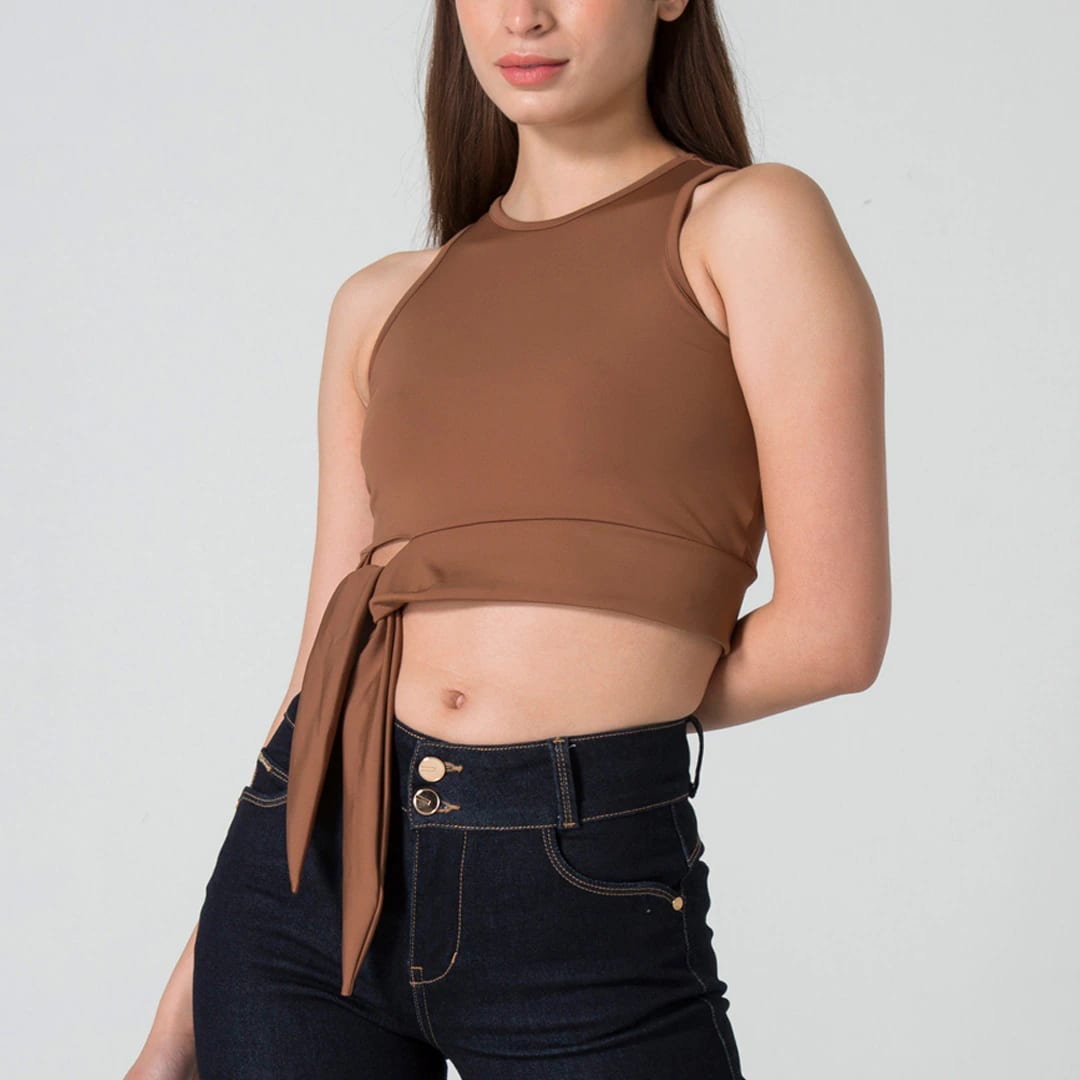 Blusa Crop Manga Sisa Slim Dalia - imagen 3