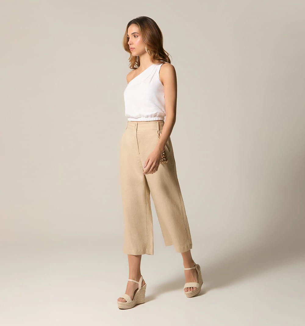 Pantalon tiro alto culotte - imagen 1