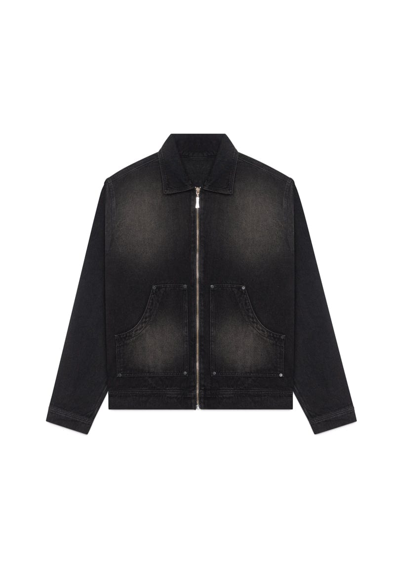 Monclair washed black jacket - imagen 1