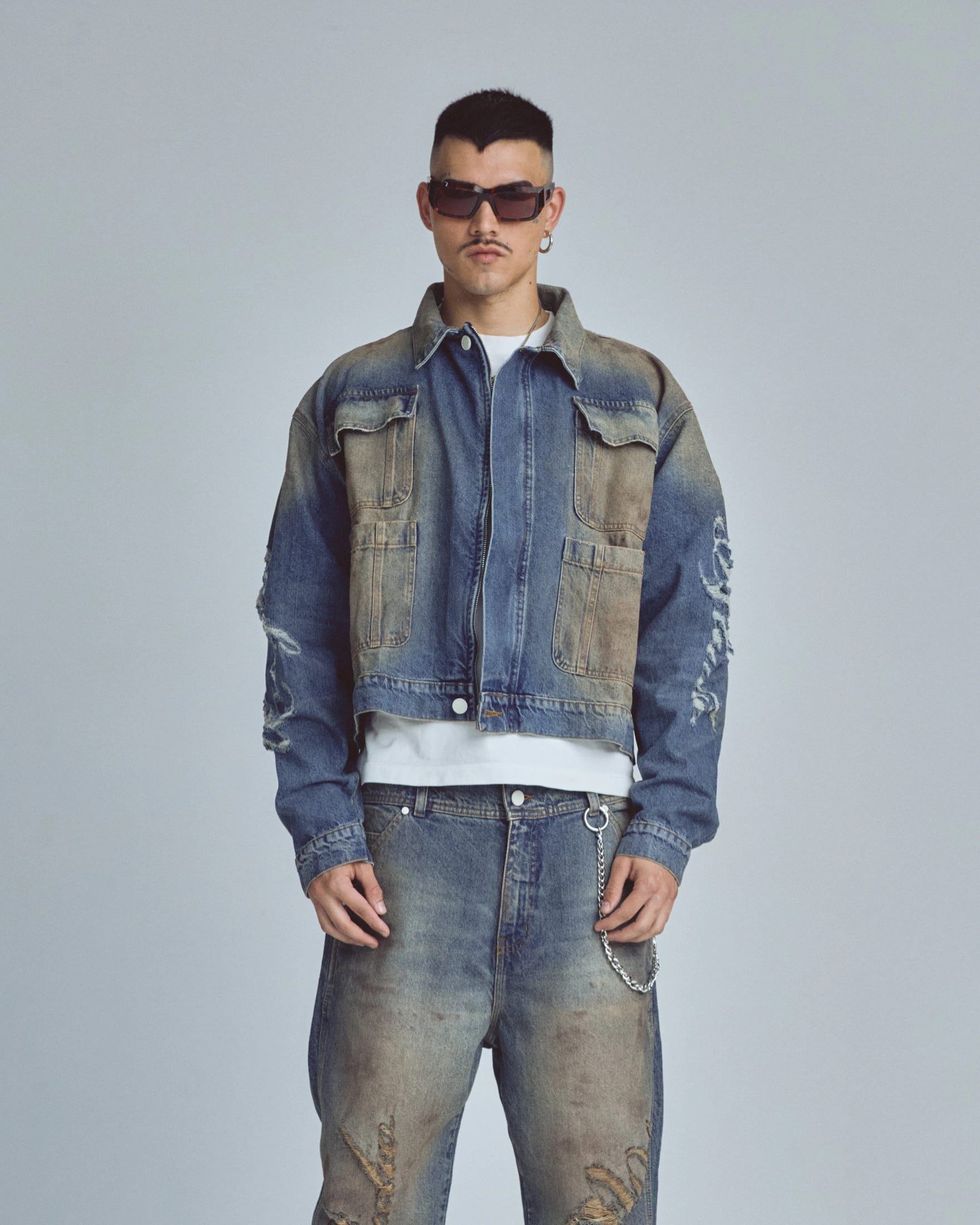 Stardust Undgld Studio Boxy Fit Jacket Mechanic Blue - imagen 2