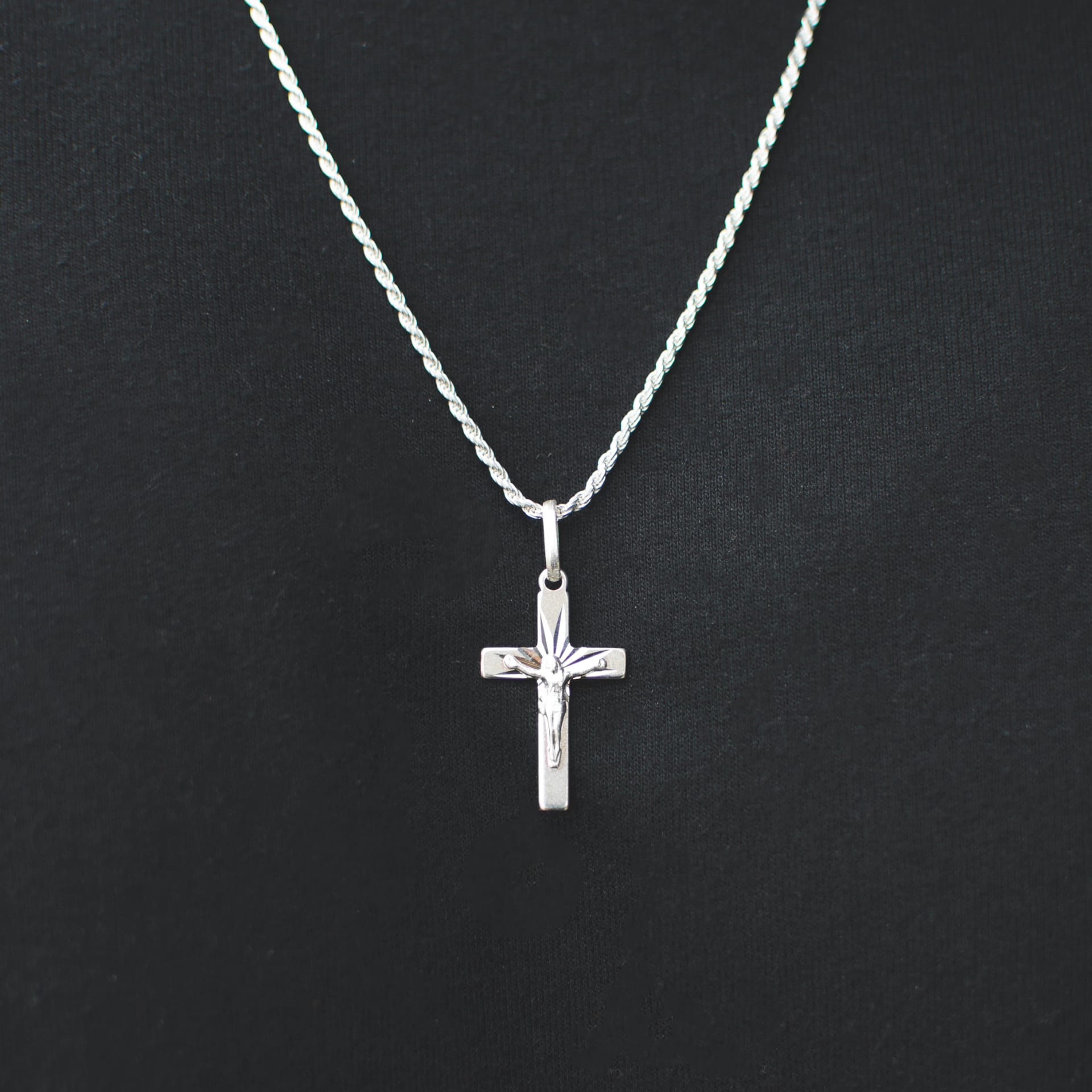 Cadena Jeshua Plata Ley 925 - imagen 2