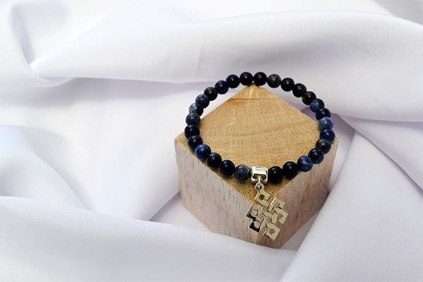 Pulsera Sodalita dije infinito - imagen 3