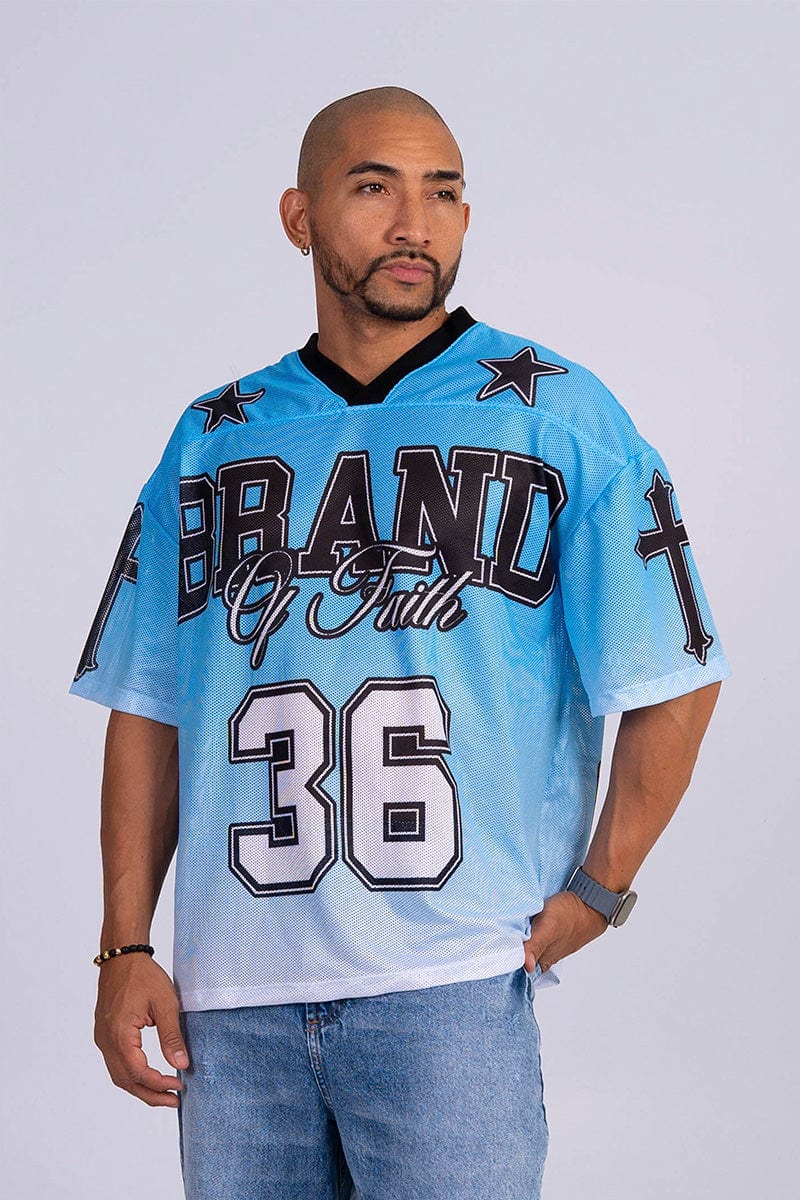 Camiseta oversize malla brand - imagen 1