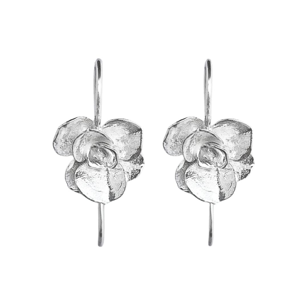 Aretes suculenta Simona largos (L) en plata - imagen 1