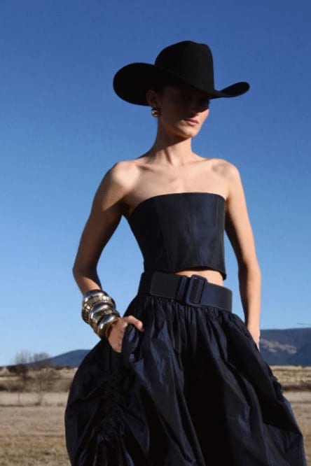 TAFFETA CORSET TOP - imagen 1
