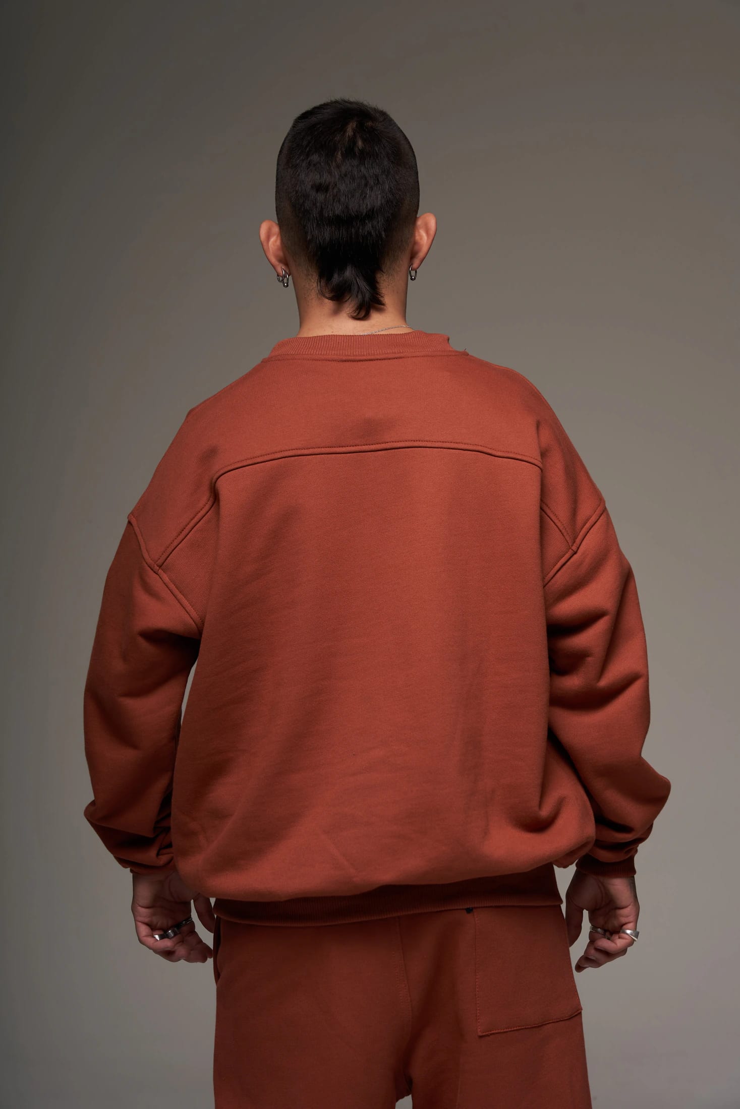 Crewneck Terracota 400 gramos 100 % Algodón - imagen 3