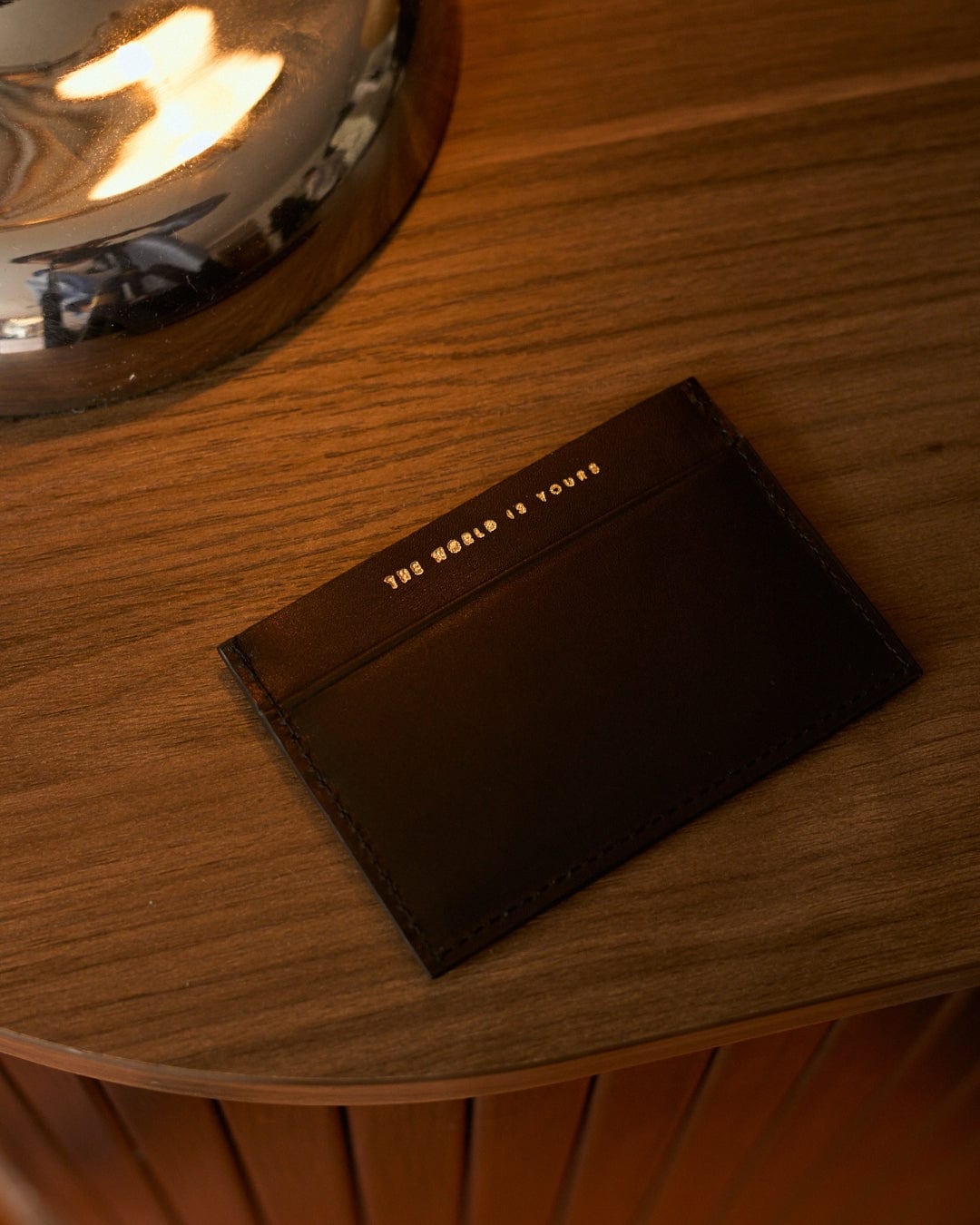 LEATHER CARD HOLDER / BLACK - imagen 2