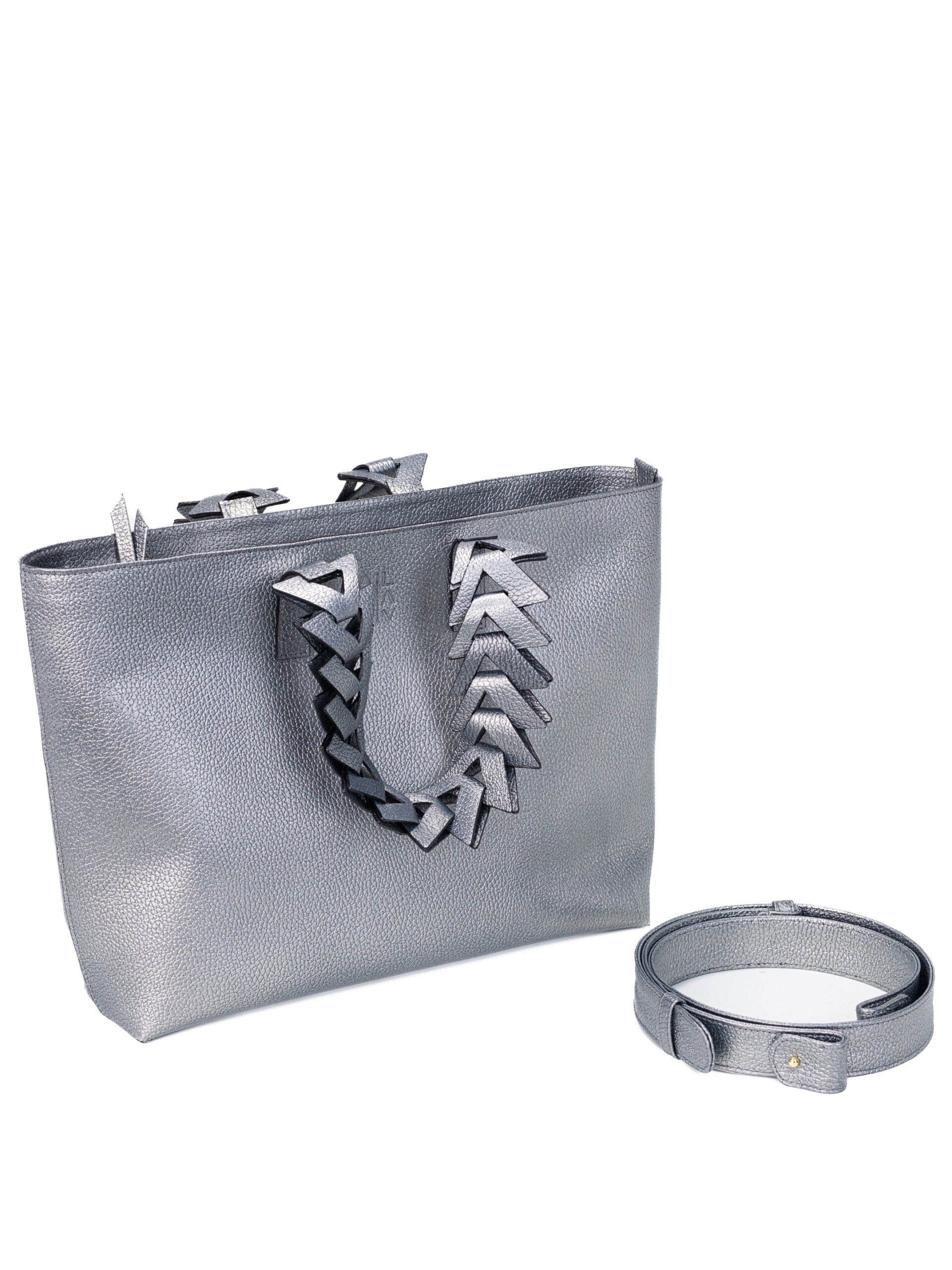 Caro  Laptop Tote Plateado 14" - imagen 2