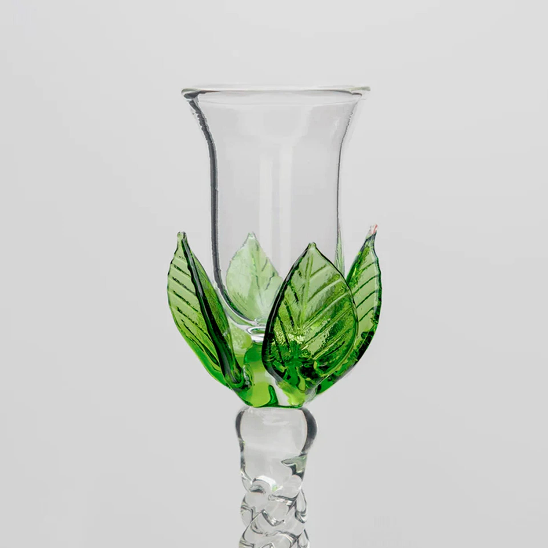 Set Candelabro Hojas de Vidrio L Y M - imagen 2