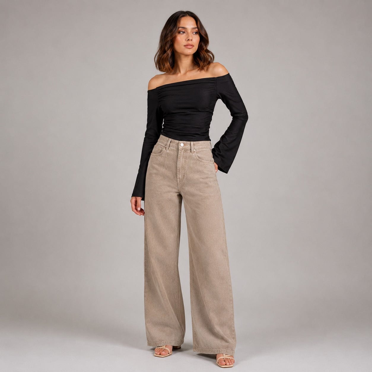 Pantalón Pana wide leg ax-3165 - imagen 2