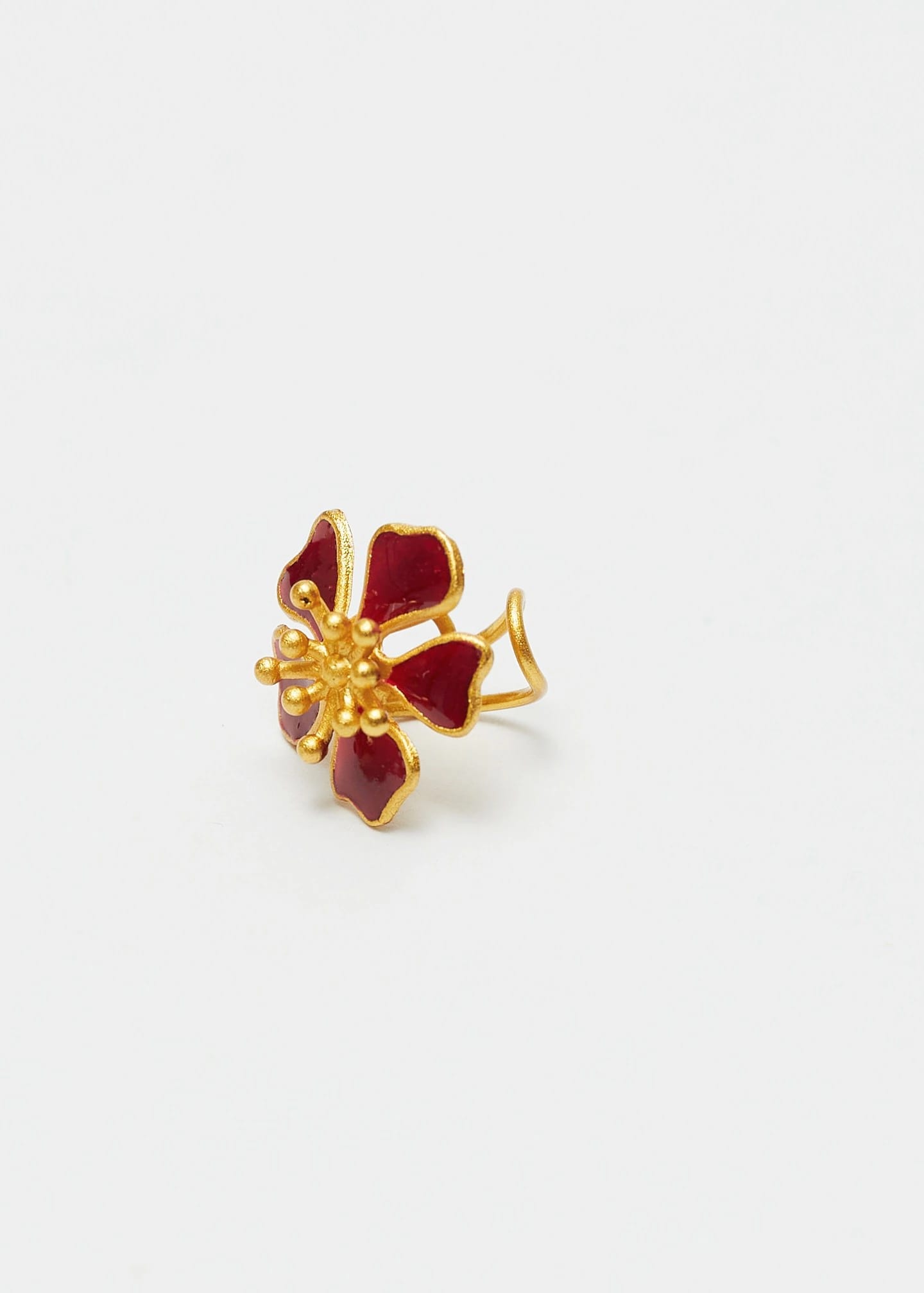 Earcuff Aurora mini rojo vino - imagen 2