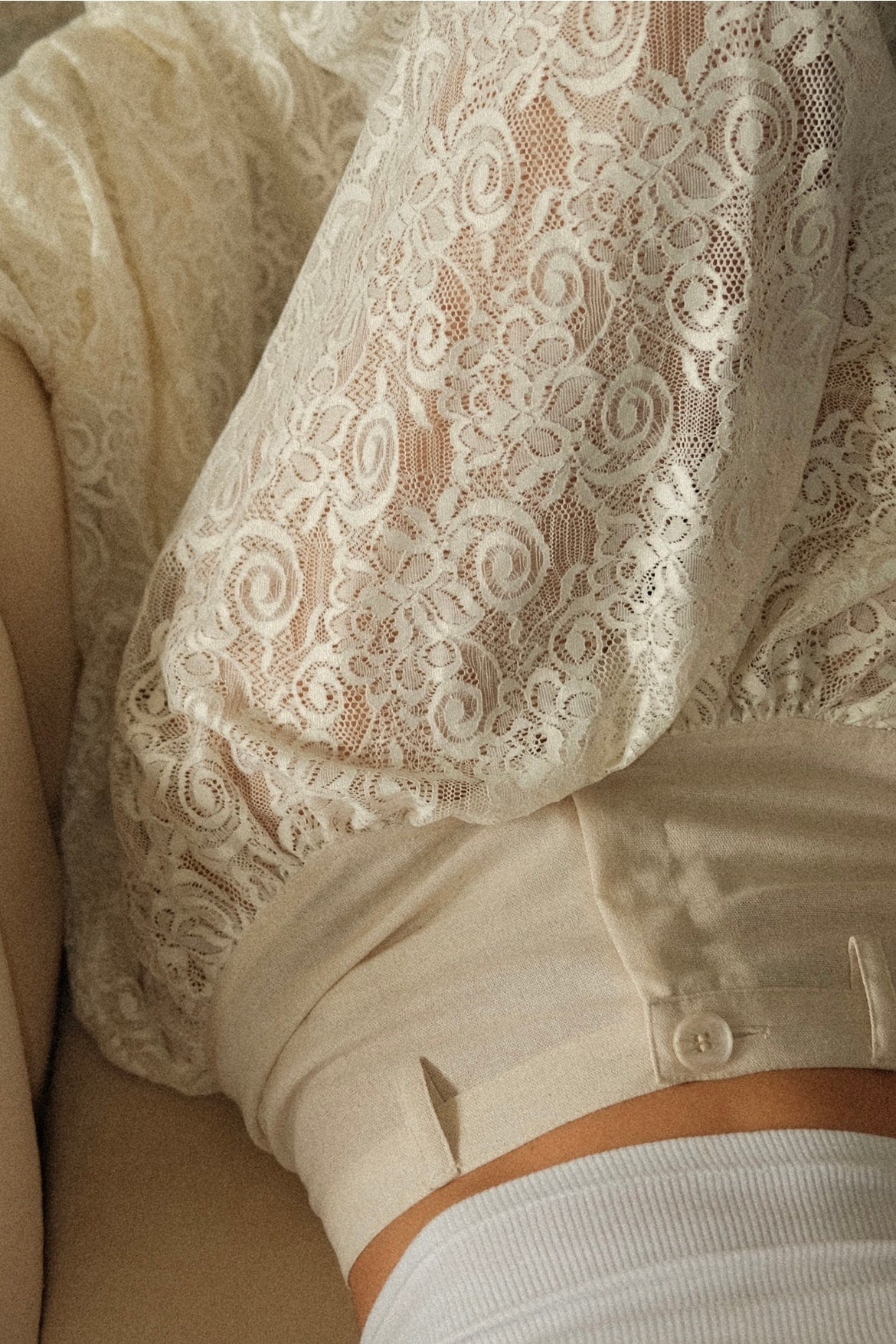 SAND LACE SKIRT - imagen 5