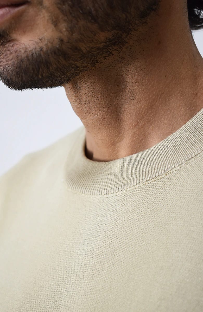 Camiseta Tejida Kaki Para Hombre - imagen 2