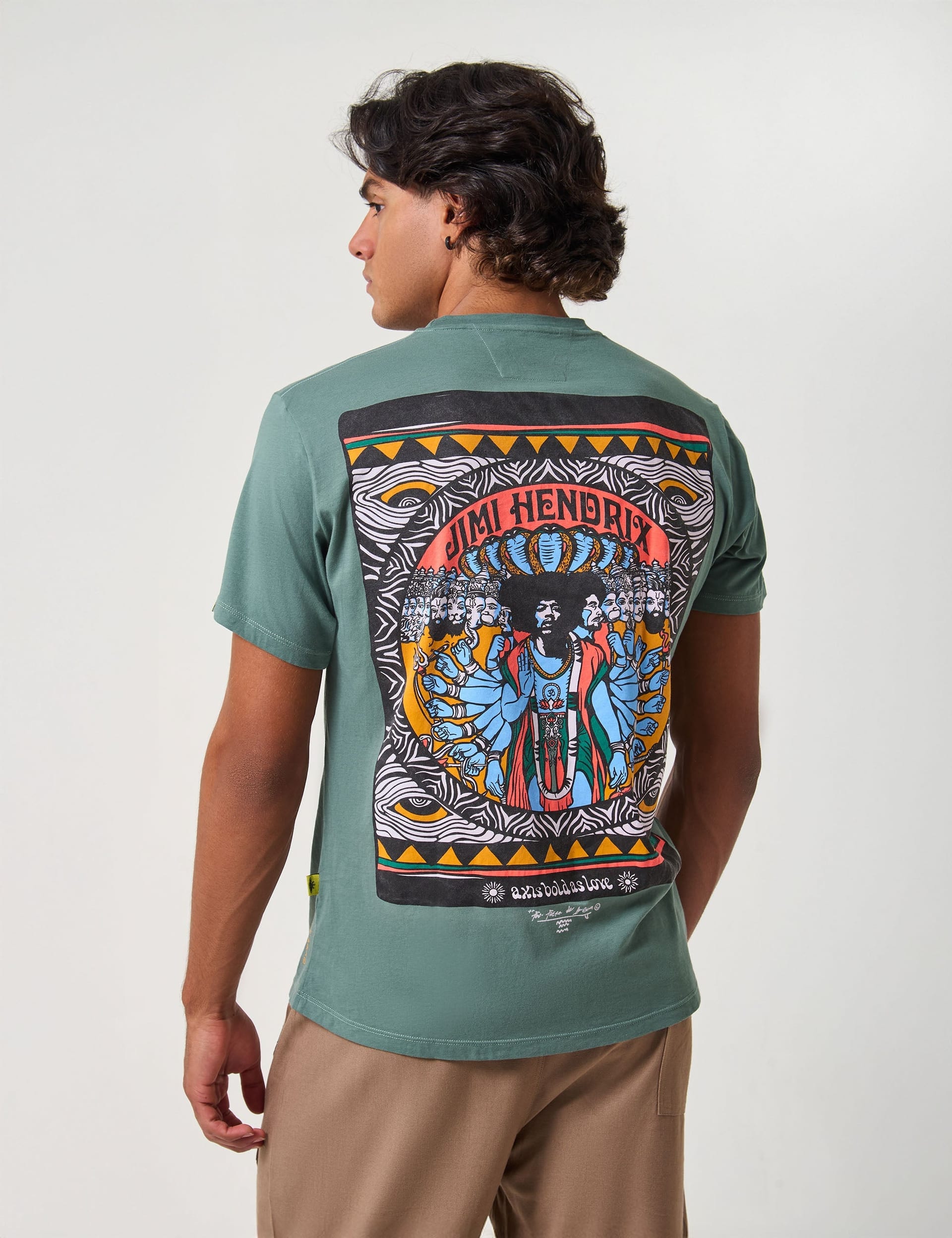 Camiseta Regular Fit Littler Wing verde pino Unisex - imagen 8