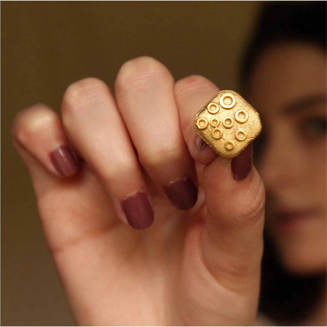 Aretes de rombo precolombino - imagen 4