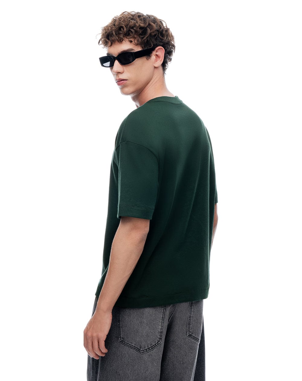 Camiseta manga corta regular verde hombre - imagen 2