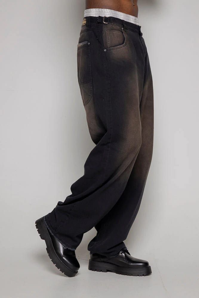Baggy Courage Negro Desgastes - imagen 10
