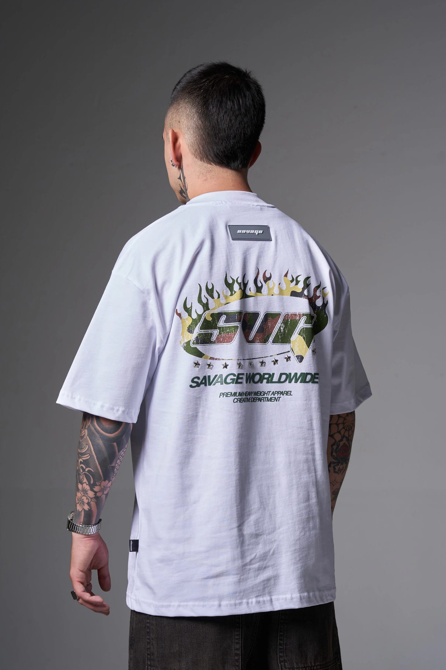 T shirt crema camuflaje 250 gramos - imagen 4