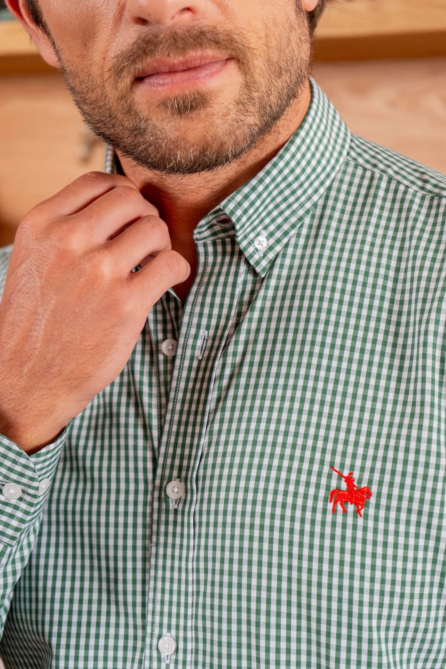 Camisa Cuadros Hombre Verde Arce - imagen 6