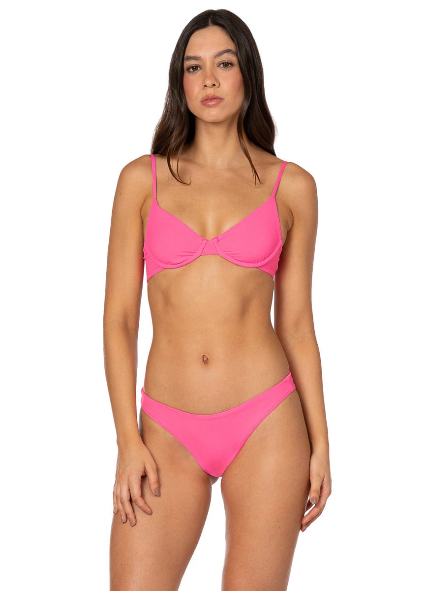 Maaji Radiant Pink Dainty Unmolded Underwire Bikini Top - imagen 1