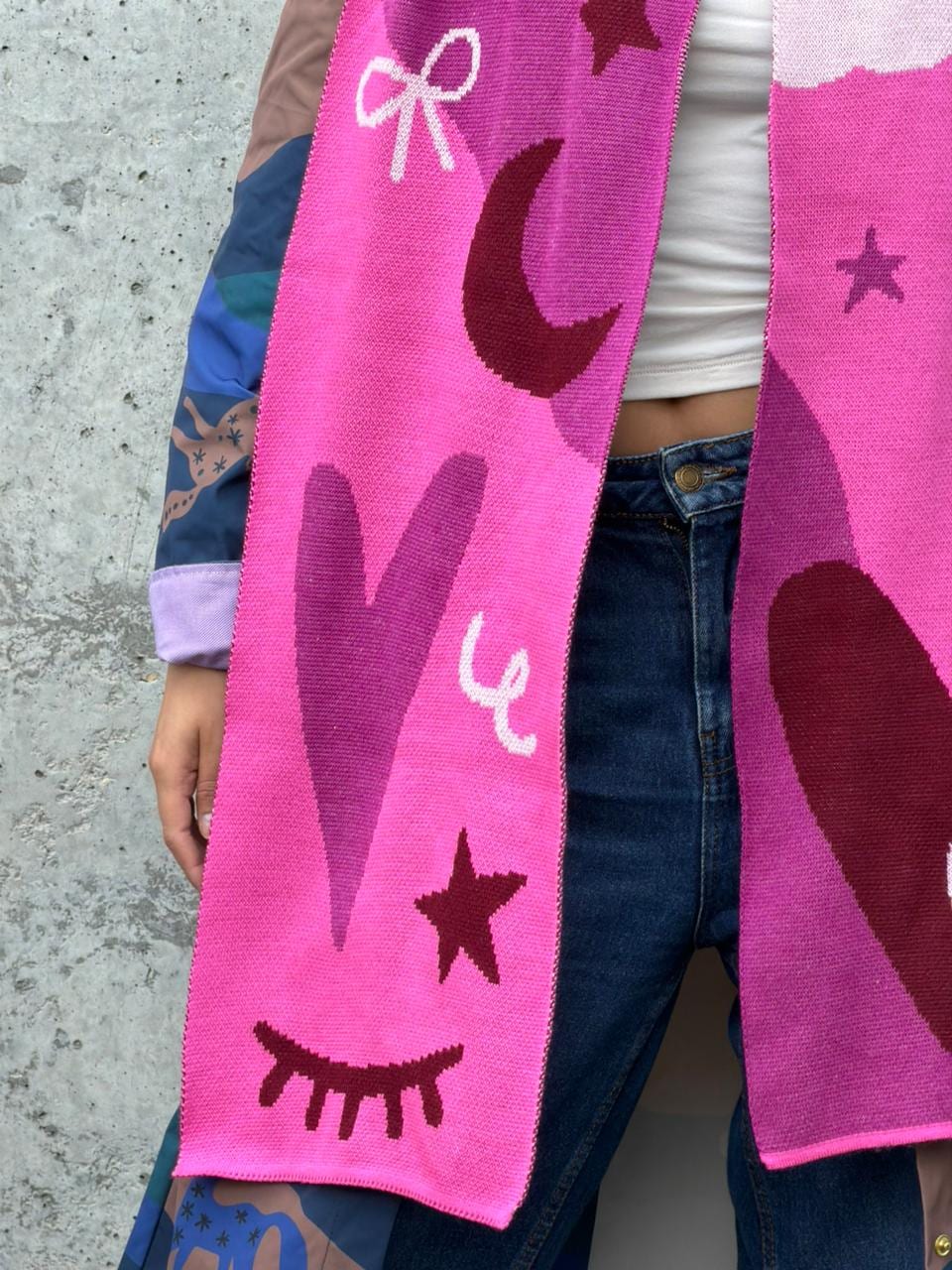 Bufanda Rosa Corazón - imagen 4