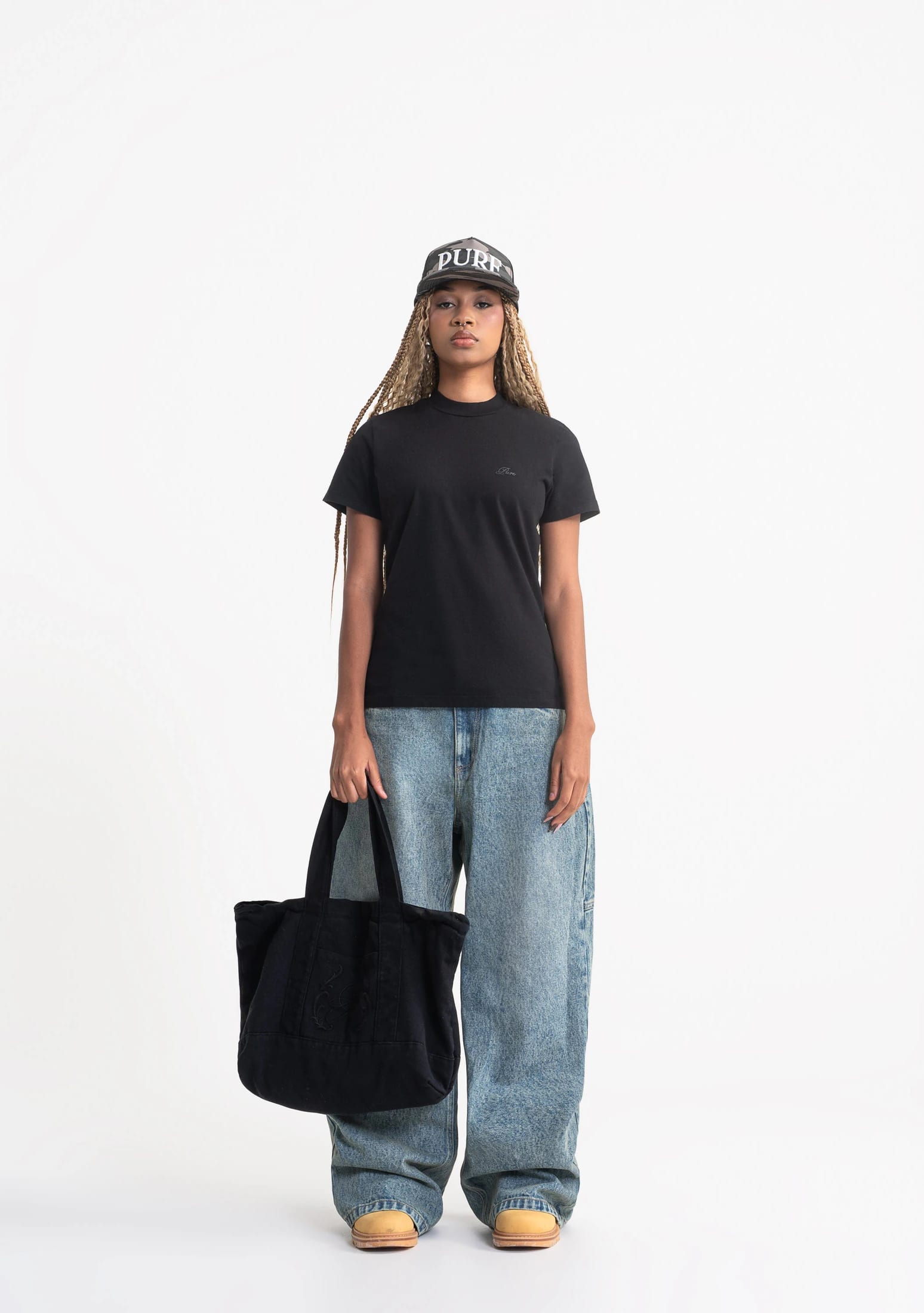 Rustic women black t-shirt - imagen 4
