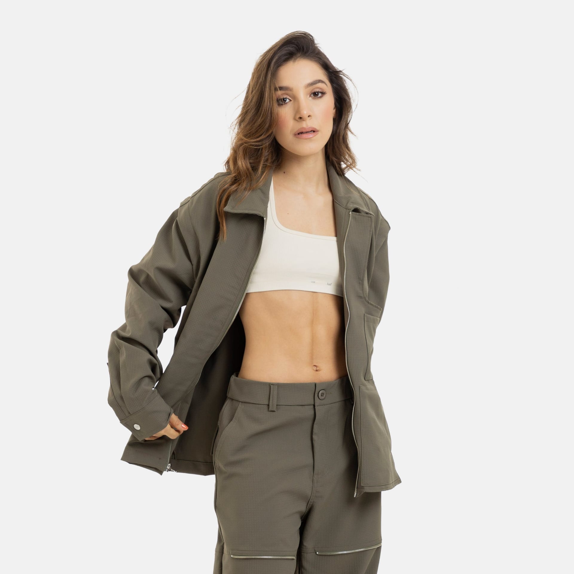 Convertible Utility Jacket Military Green - imagen 2