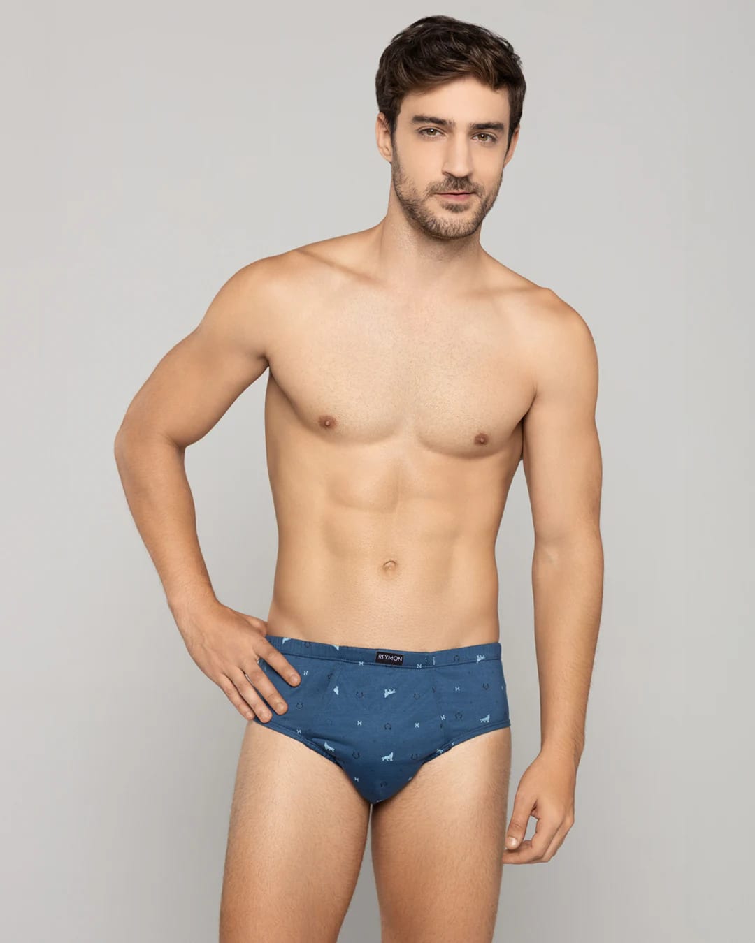 Pantaloncillo clásico Algodón estampado con bragueta Ref.2010 - imagen 2