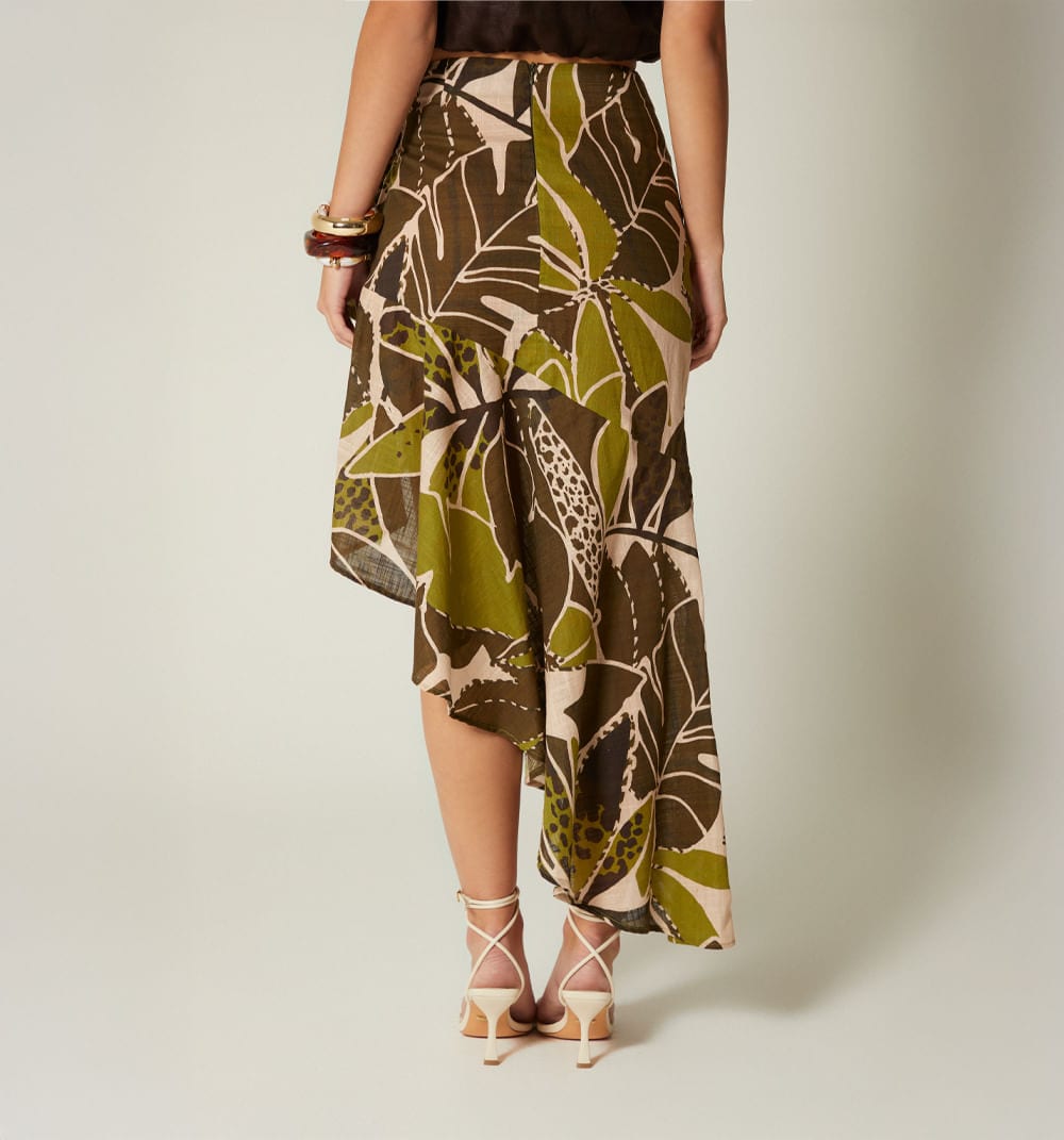 Falda wrap con bolero y amarre - imagen 4