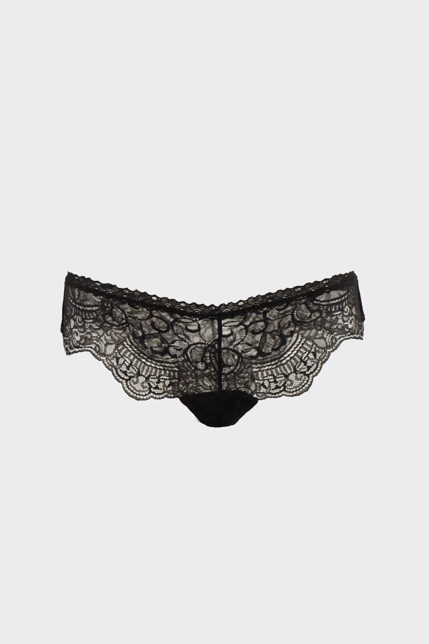CULOTTE ELLIPSE EN ENCAJE SEXY TOTAL COMODIDAD BOREAL NEGRO - imagen 2