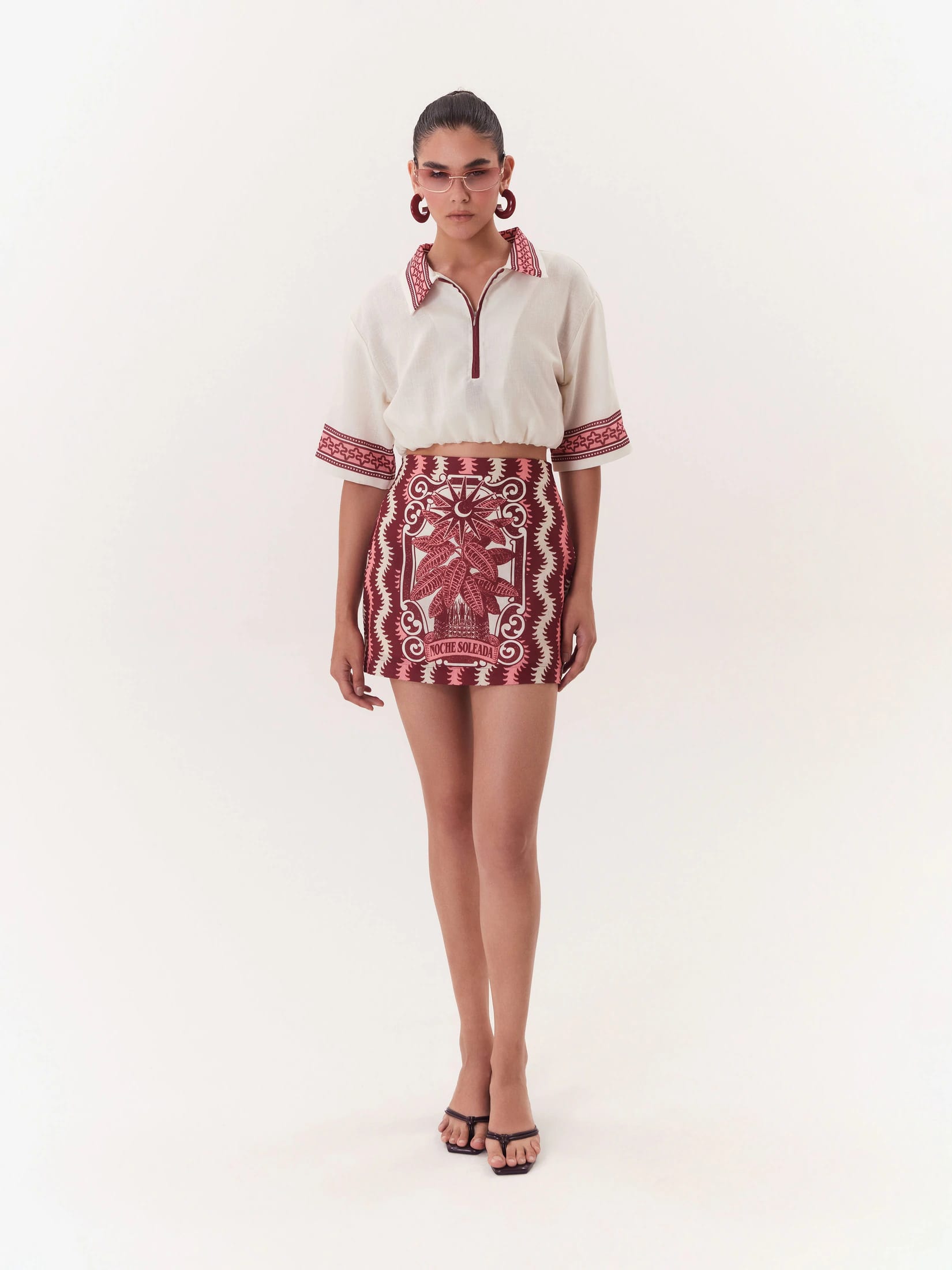 Cropped Top Solar - Vino - imagen 1