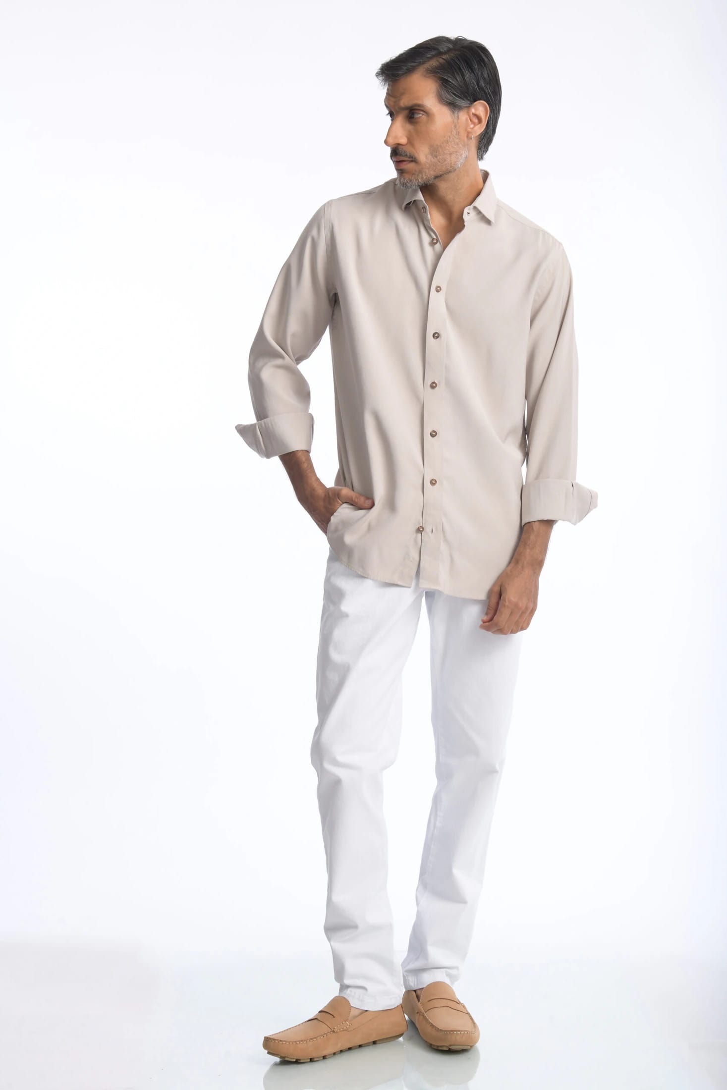 Camisa Cefiro Oliva - imagen 3