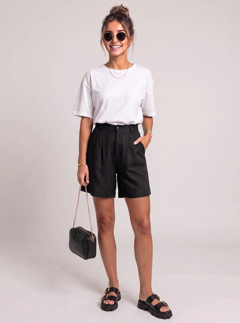 SHORT MESTIZO NEGRO - imagen 1