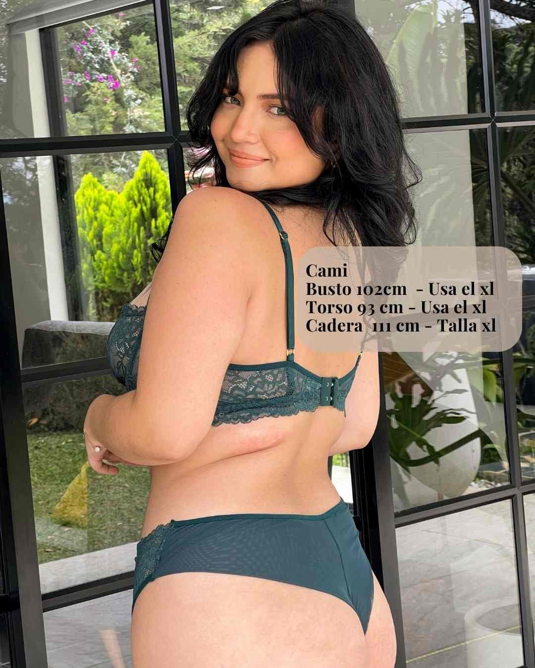 Set Apolonia Verde Botella - imagen 3